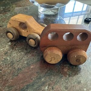 Vintage wooden cars